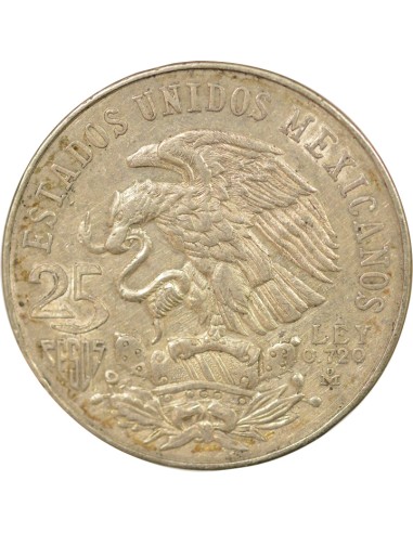 Mexique Jeux Olympiques 25 pesos Argent 1968 Mo Mexico City