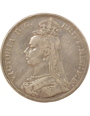 Reine Effigie du Jubilé 1 couronne Argent 1889 Londres