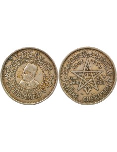 Maroc Mohammed V du Maroc 500 francs Argent 1956 A Paris
