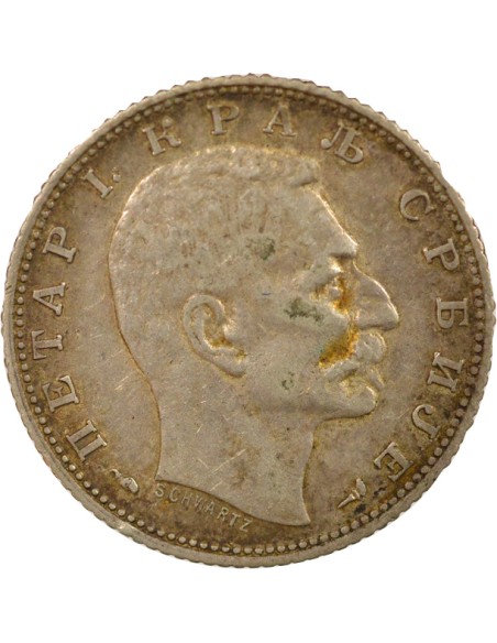 premier Empereur de Russie 1 dinar Argent 1915 A Paris