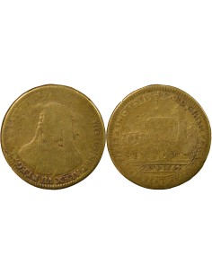 Flavio Chigi Entrée du Légat dans Paris 1 jeton Laiton 1664