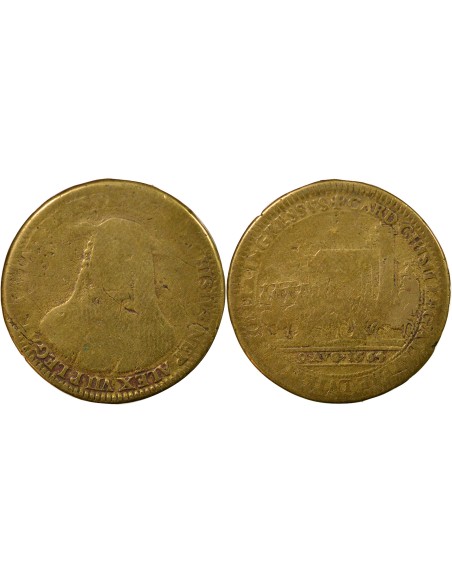 Flavio Chigi Entrée du Légat dans Paris 1 jeton Laiton 1664