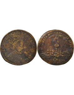 Louis XIII Sacre à Reims 1 jeton Laiton 1610