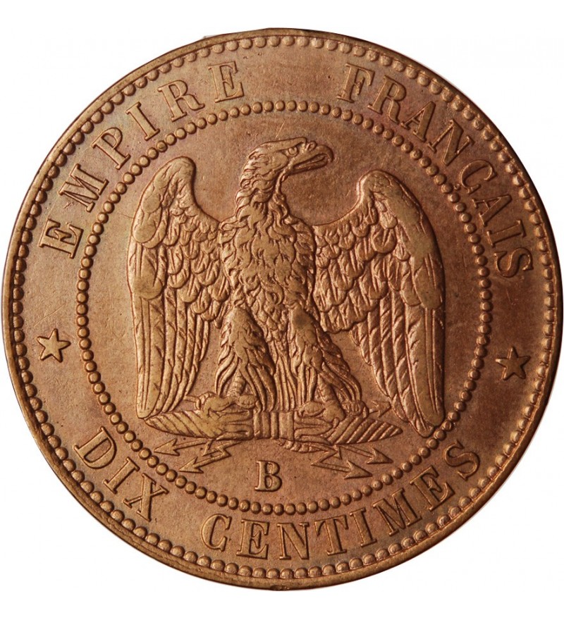 10 CENTIMES NAPOLEON III 1854 B ROUEN