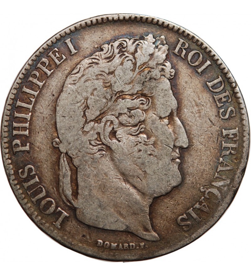 France Louis Philippe I - 5 Francs Argent - 1839 D Lyon