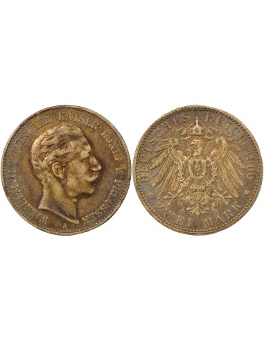 Etats Allemands (Prusse) Guillaume II de Prusse 2 mark Argent 1900 A Berlin