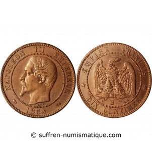 10 CENTIMES NAPOLEON III 1854 B ROUEN