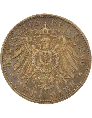 Etats Allemands (Prusse) Guillaume II de Prusse 2 mark Argent 1900 A Berlin