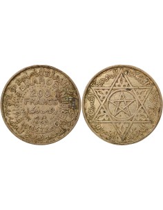 Maroc Mohammed V du Maroc Protectorat 1 franc Argent 1372 AH (1953) A Paris