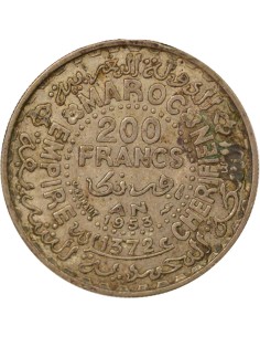 Maroc Mohammed V du Maroc Protectorat 1 franc Argent 1372 AH (1953) A Paris 2