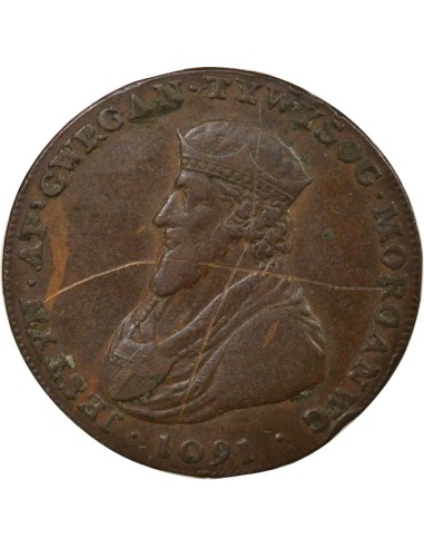 Grande Bretagne Jestyn ap Gwrgan 1/2 penny Cuivre 1795