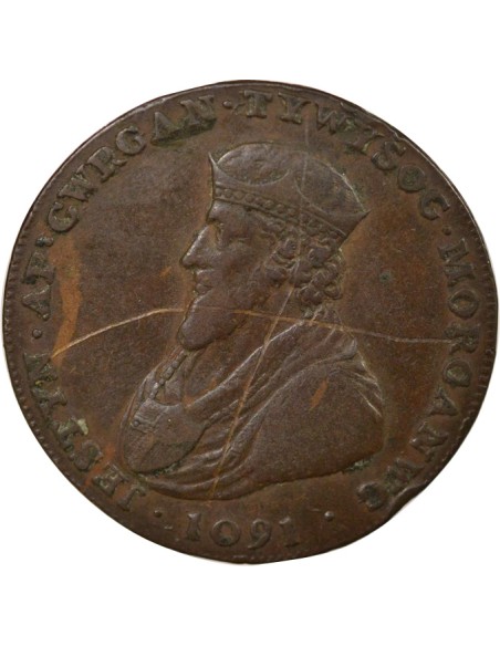 Grande Bretagne Jestyn ap Gwrgan 1/2 penny Cuivre 1795