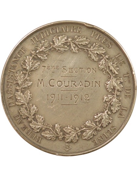 Bureau d'Assistance Judiciaire 1 jeton Argent 1912