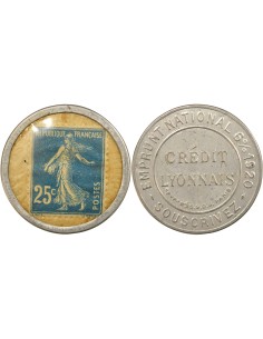 1 25 centimes Aluminium 1920 A Paris