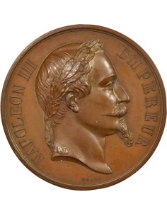 Napoléon III Concours d'Animaux Gras 1 jeton Cuivre 1870 2