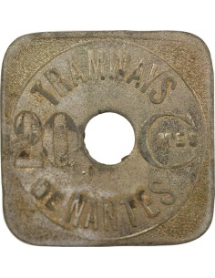 Tramways de Nantes 20 centimes Zinc Nickelé 2