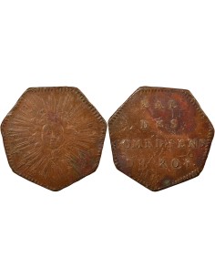 Louis XIV Bal des Comédiens du Roi 1 jeton Cuivre 1716