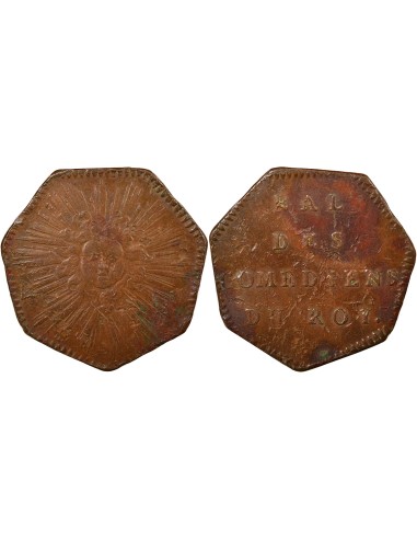 Louis XIV Bal des Comédiens du Roi 1 jeton Cuivre 1716