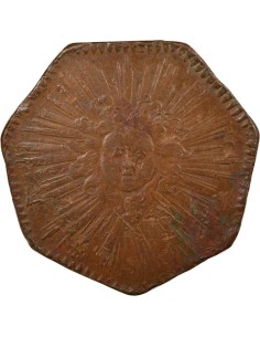 Louis XIV Bal des Comédiens du Roi 1 jeton Cuivre 1716 2