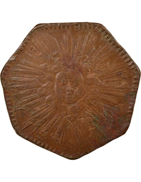 Louis XIV Bal des Comédiens du Roi 1 jeton Cuivre 1716