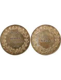 Lycée St Vincent de Rennes 1 jeton Argent 1912