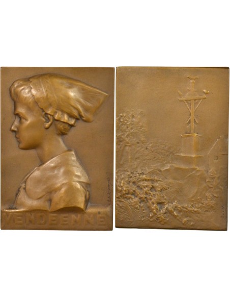 Vendéenne  1 jeton Bronze XXe Siècle