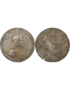 Louis XIV Louis XIV 1 médaille Etain XVIIe Siècle