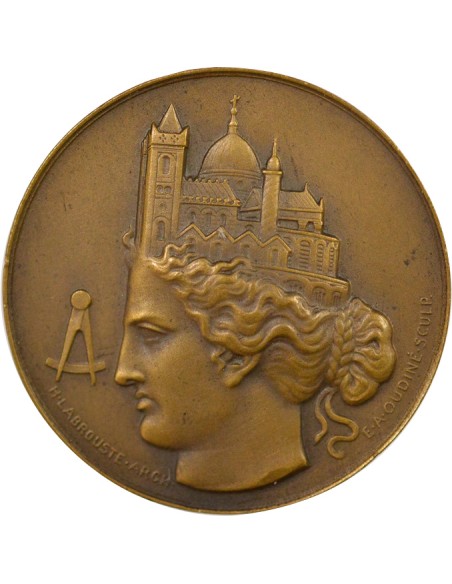 Ste Centrale des Architectes 1 jeton Bronze 1944