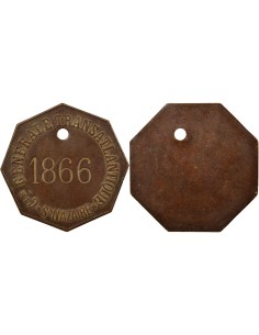 Louis XIV Cie Gle Transatlantique 1 jeton Cuivre