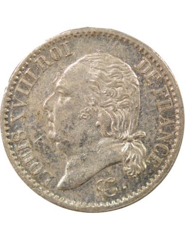 Louis XVIII 1/4 franc Argent 1821 A - Paris