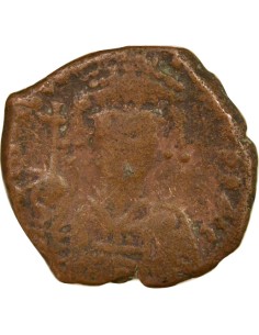 Empire Byzantin Tibère II Constantin 1/2 follis Bronze 579-582 Nicomédie 2