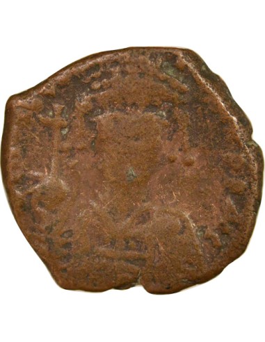 Empire Byzantin Tibère II Constantin 1/2 follis Bronze 579-582 Nicomédie