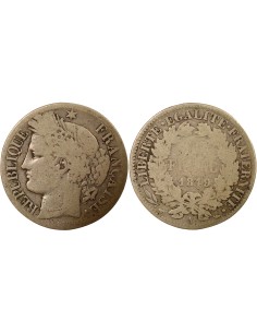IIe République 1 franc Argent 1849 A - Paris