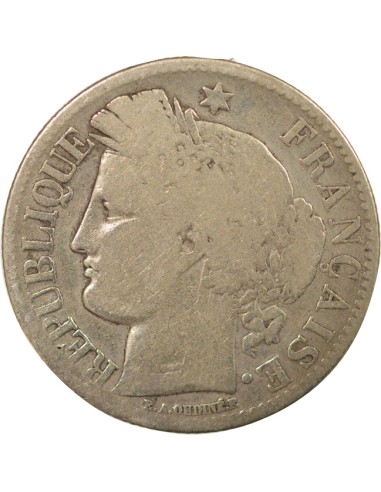 Cérès 2 francs Argent 1849 A - Paris