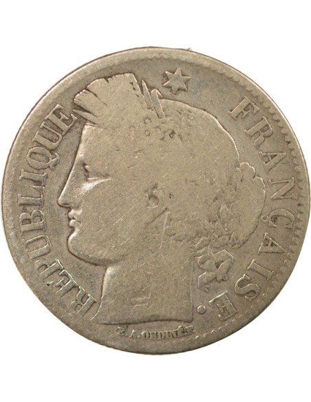 Cérès 2 francs Argent 1849 A - Paris