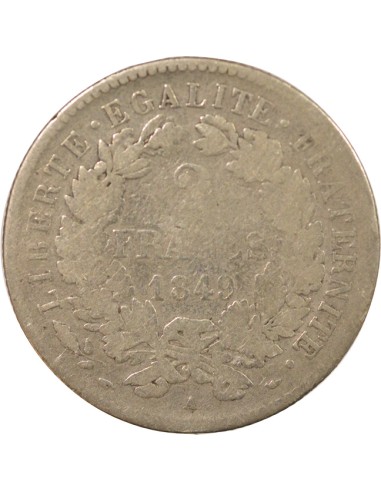 Cérès 2 francs Argent 1849 A - Paris