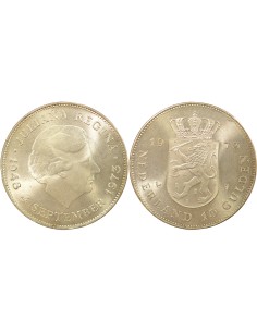 Pays-Bas Juliana 10 gulden Argent 1973 Utrecht