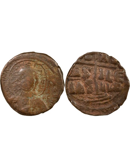 Empire Byzantin Romain III Argyre Classe B 1 follis Bronze 1028-1034 Constantinople