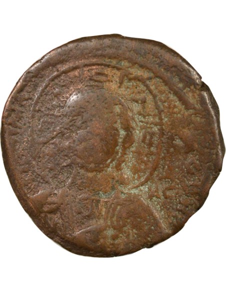 Empire Byzantin Romain III Argyre Classe B 1 follis Bronze 1028-1034 Constantinople