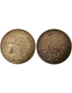 IIe République 50 centimes Argent 1850 A - Paris