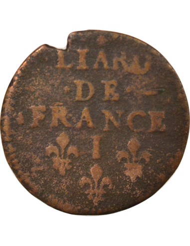 Louis XIV Au Buste Juvénile 1 liard Cuivre 1656-1658 I Limoges