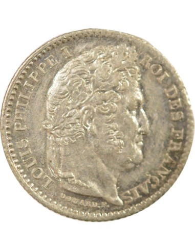 Louis-Philippe Ier 1/4 franc Argent 1845 B Rouen