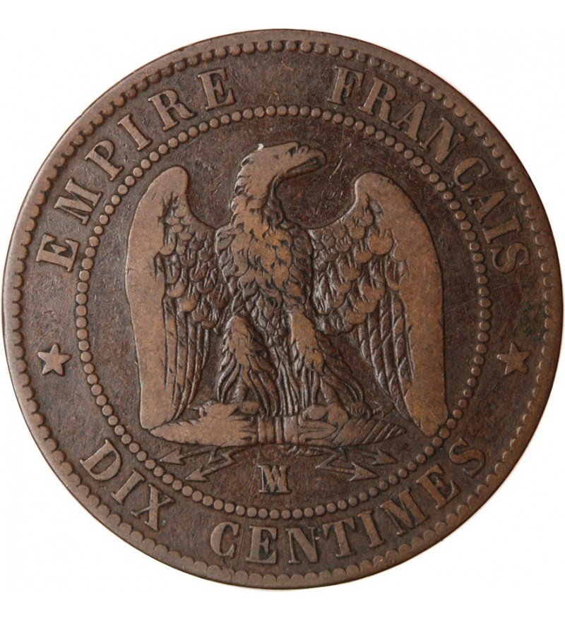 10 CENTIMES NAPOLEON III 1855 MA MARSEILLE