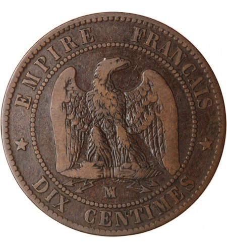 10 CENTIMES NAPOLEON III 1855 MA MARSEILLE