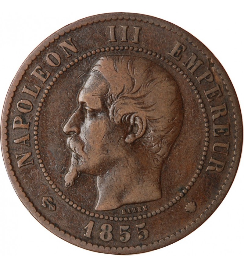 10 CENTIMES NAPOLEON III 1855 MA MARSEILLE