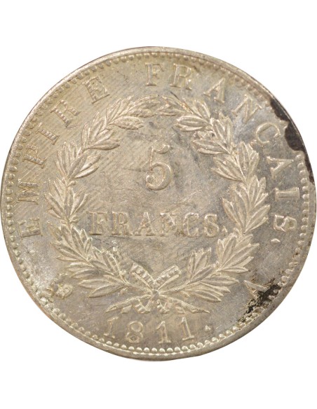 Roi d'Italie Empire 5 francs Argent 1811 A - Paris