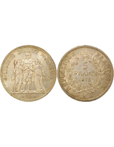 IIIe République 5 francs Argent 1876 A - Paris
