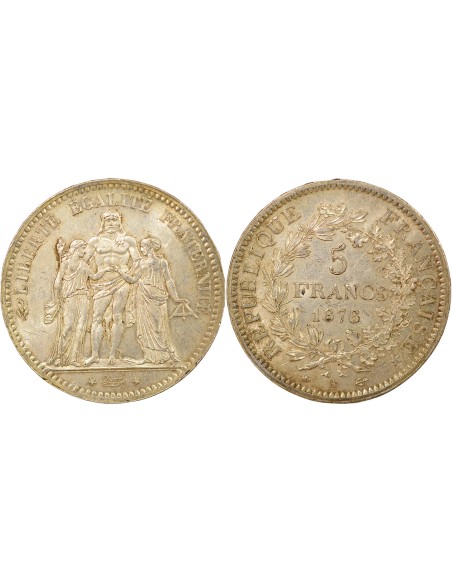 IIIe République 5 francs Argent 1876 A - Paris