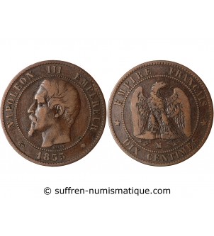 10 CENTIMES NAPOLEON III 1855 MA MARSEILLE