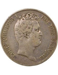 Louis-Philippe Ier Tiolier 5 francs Argent 1831 D Lyon 2